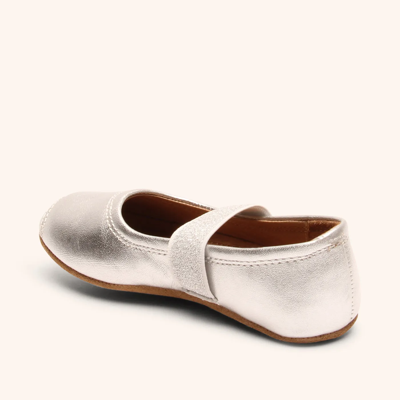 Bisgaard Ballet hjemmesko silver let