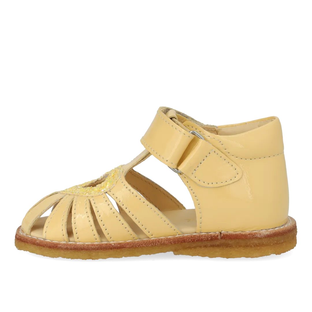 Angulus hjertesandal glitter børnesandal velcro