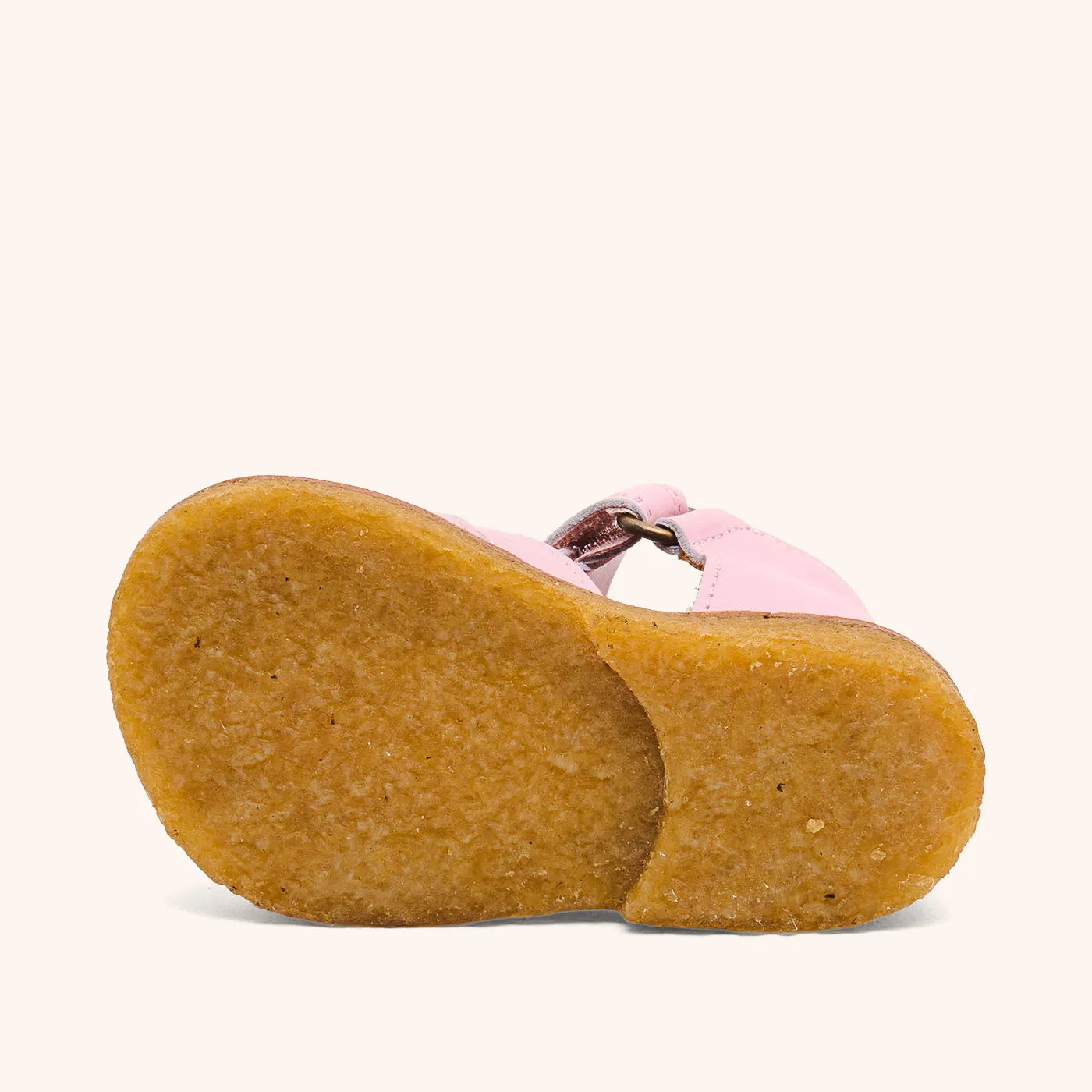 Bisgaard Ami sandal rose flettet læder
