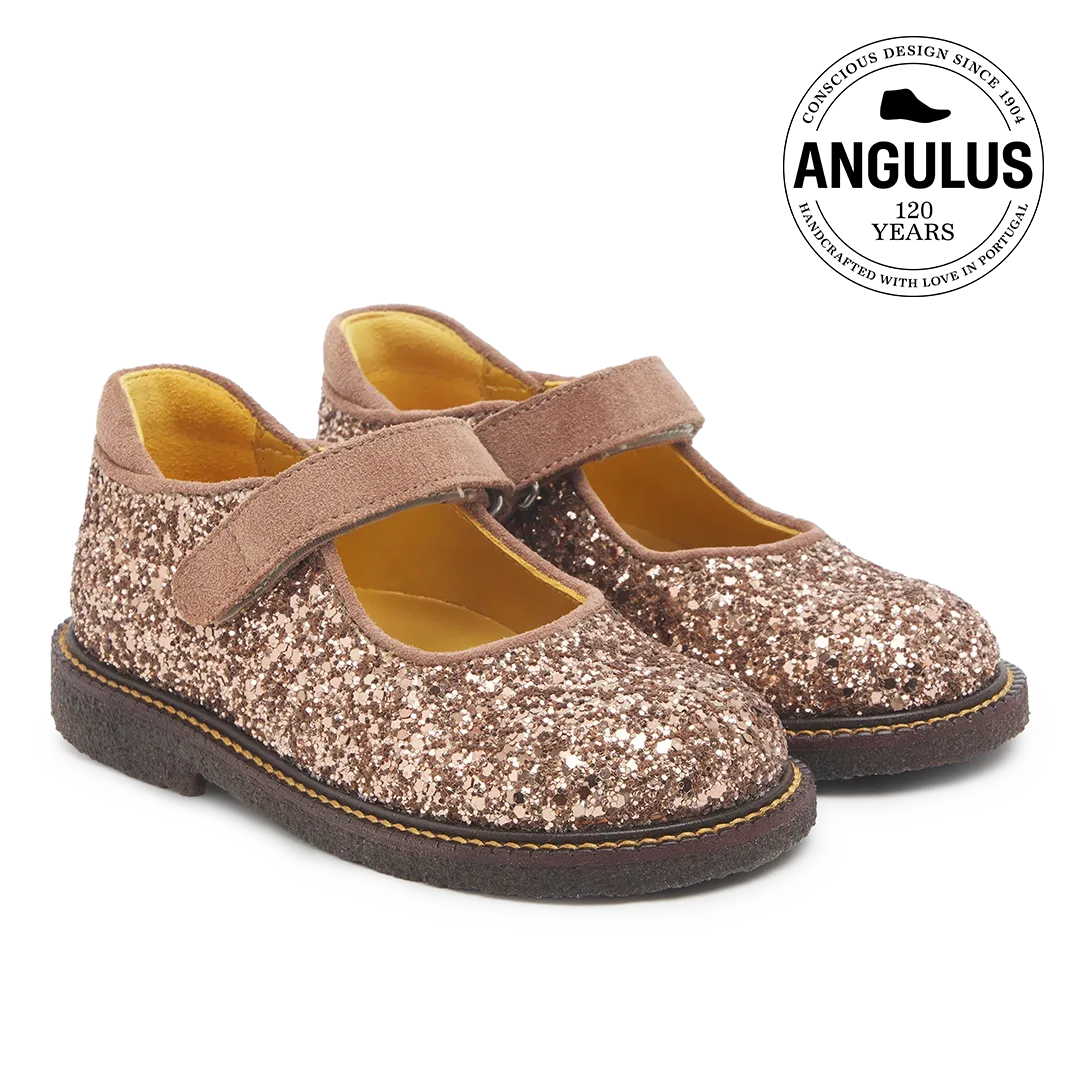 Angulus tullesko glitter børnesko jubilæum velcro