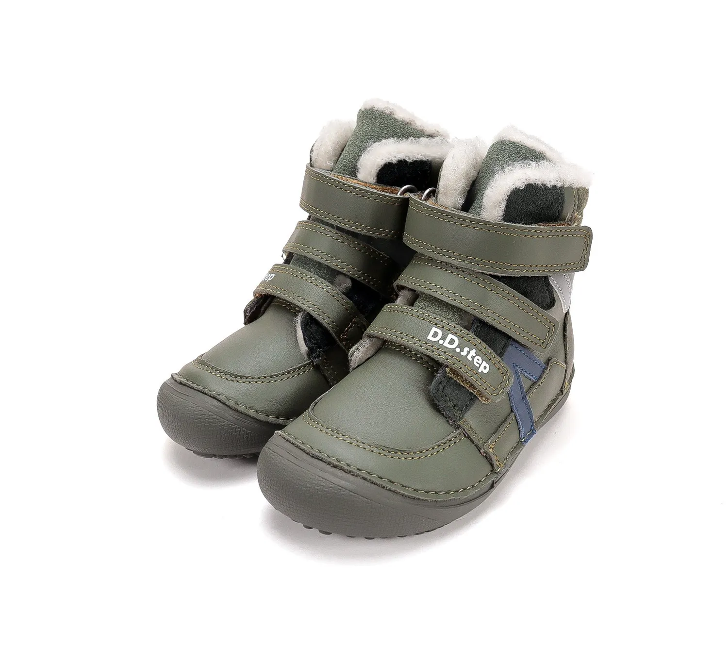 DD Step W063-62643B vinterstøvle dreng barfod