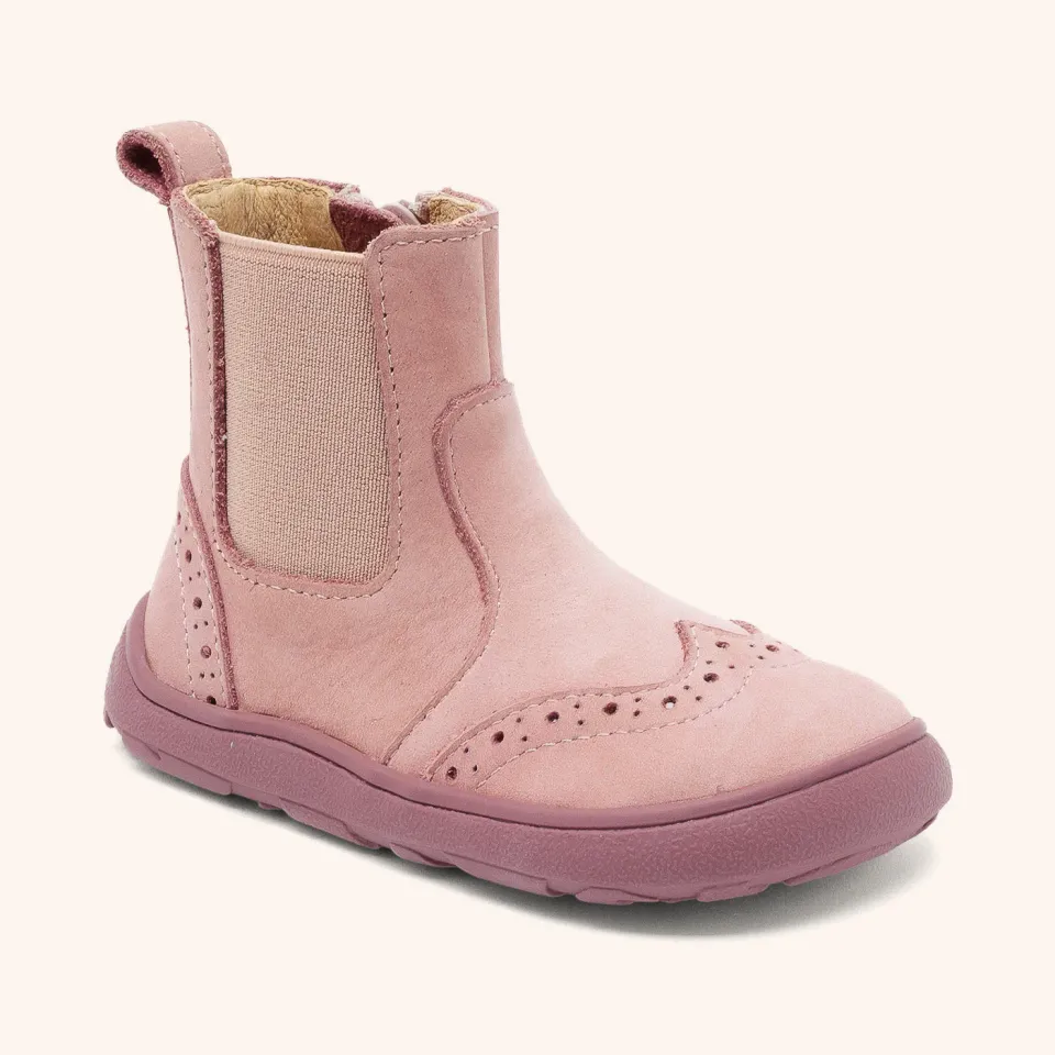Bisgaard Barefoot Katie støvle rose hulmønster