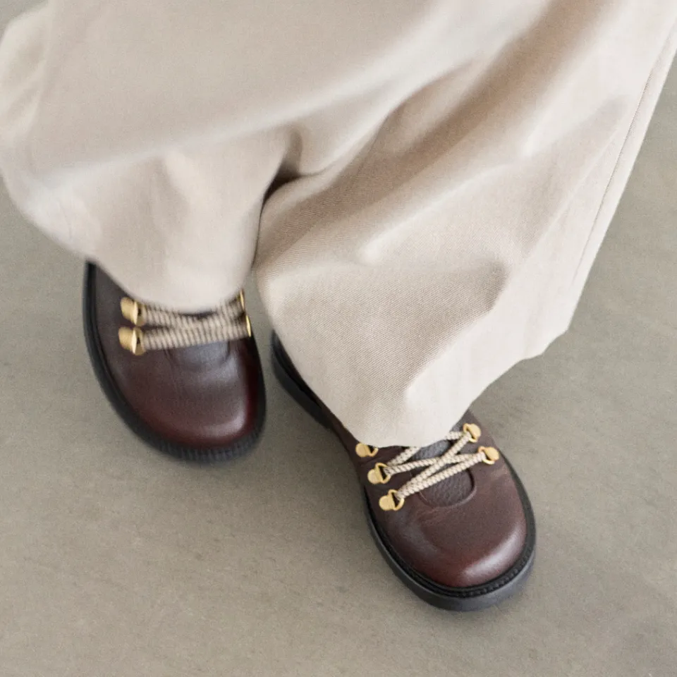 Angulus Snøresko bred damesko 36-45 Kentucky læder