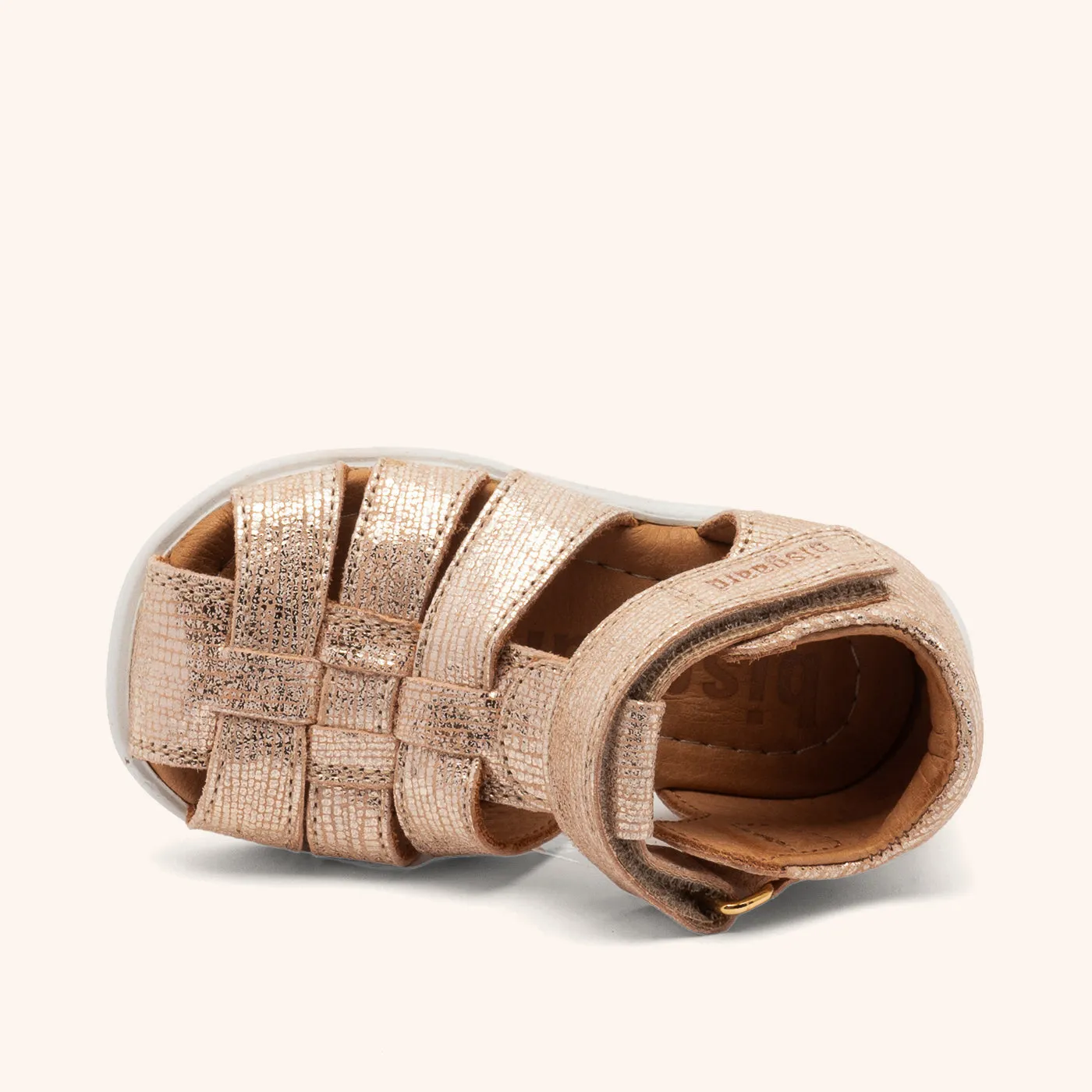 Bisgaard Carly sandal Platin læder