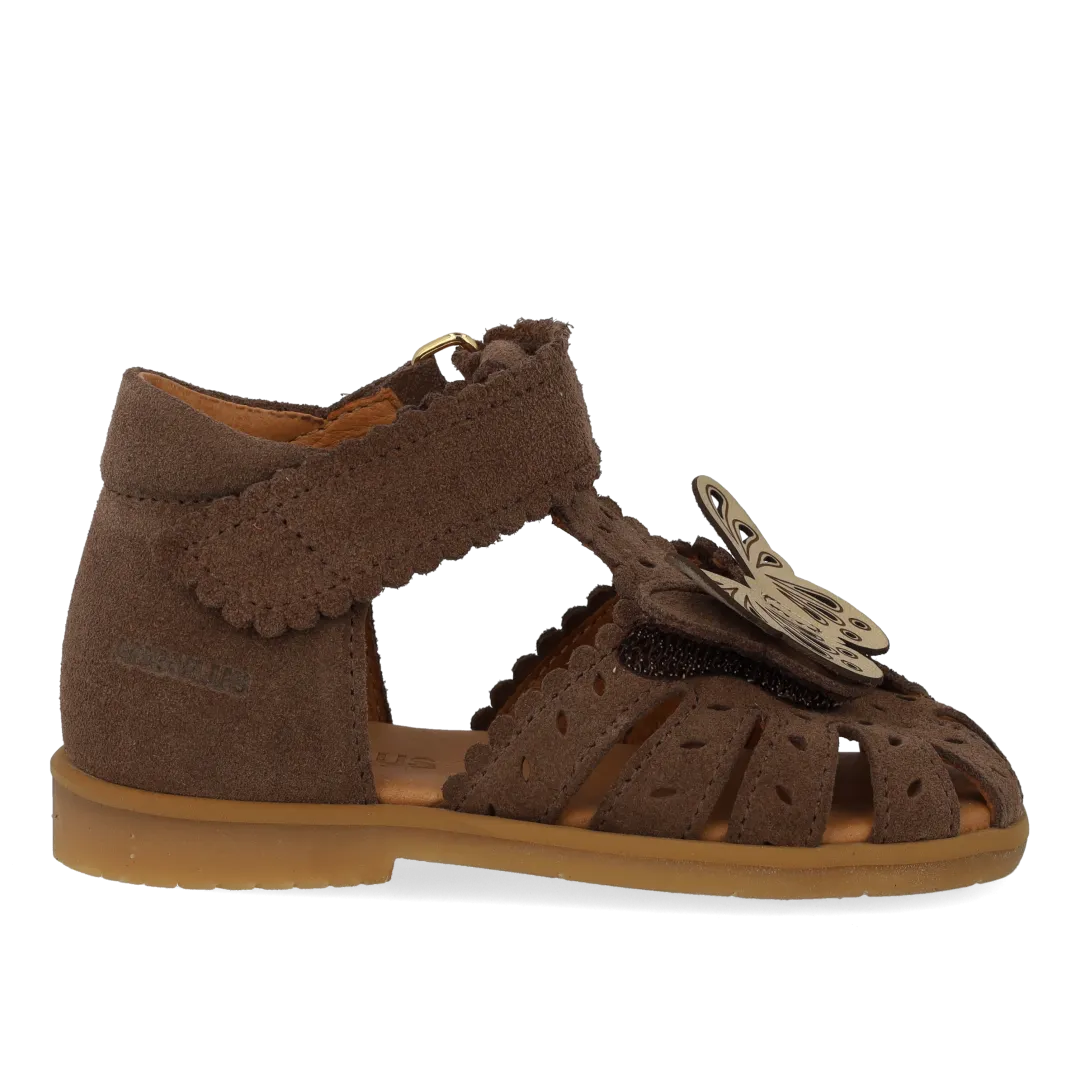 Angulus Sommerfugl sandal børnesandal ruskind str 20-25