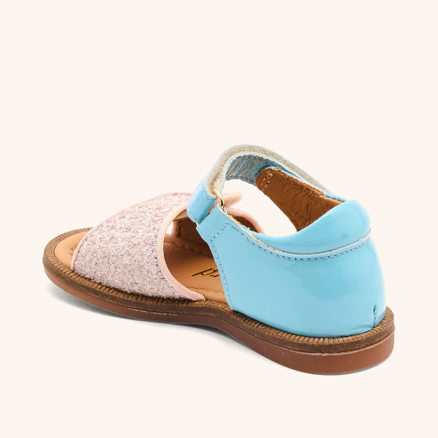 Bisgaard Aida sandal sky glitter