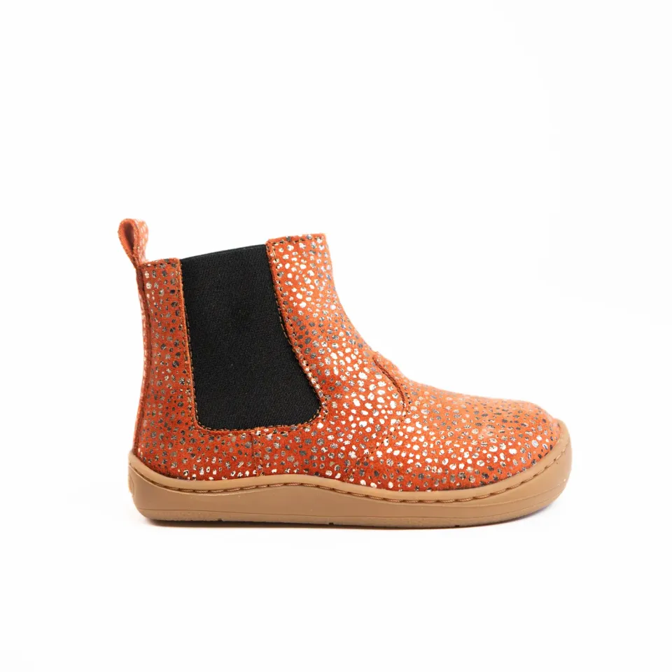 Gogsig Chelsea Coral Glitter overgangsstøvle børn – bred tåboks