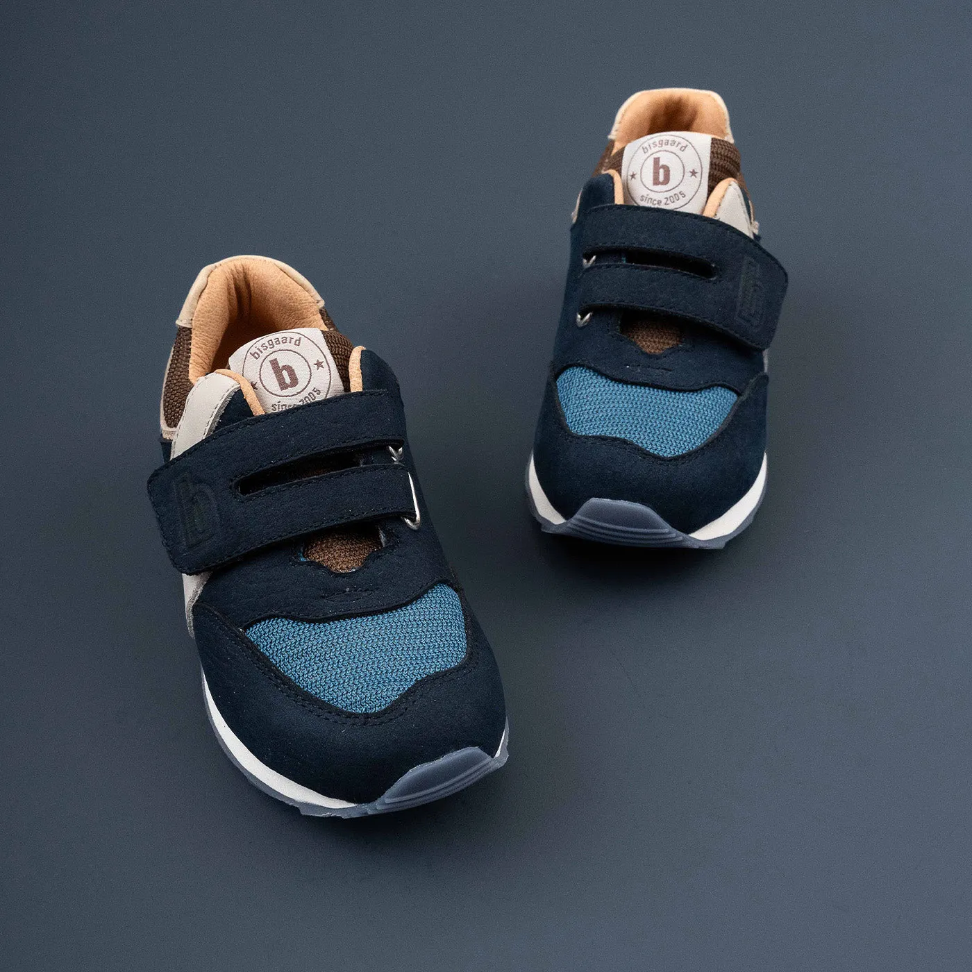 Bisgaard Winston sneaker navy ruskind alle sæsoner