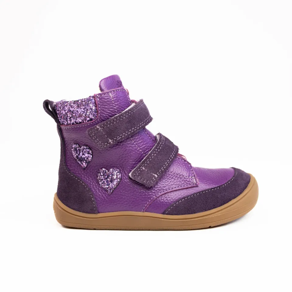 Gogsig Theo Purple Heart barfodsvinterstøvle tex-membran