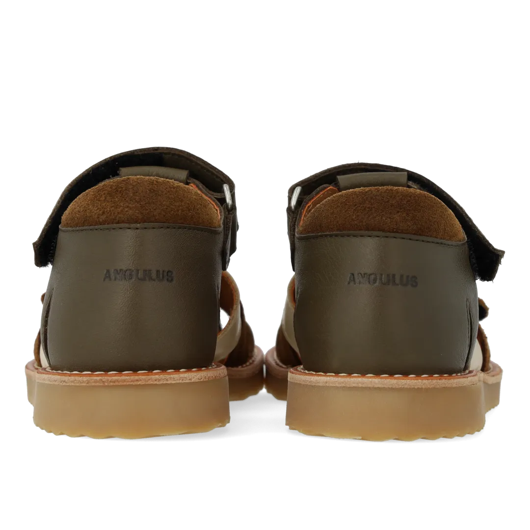 Angulus colour block børnesandal med lukket tå