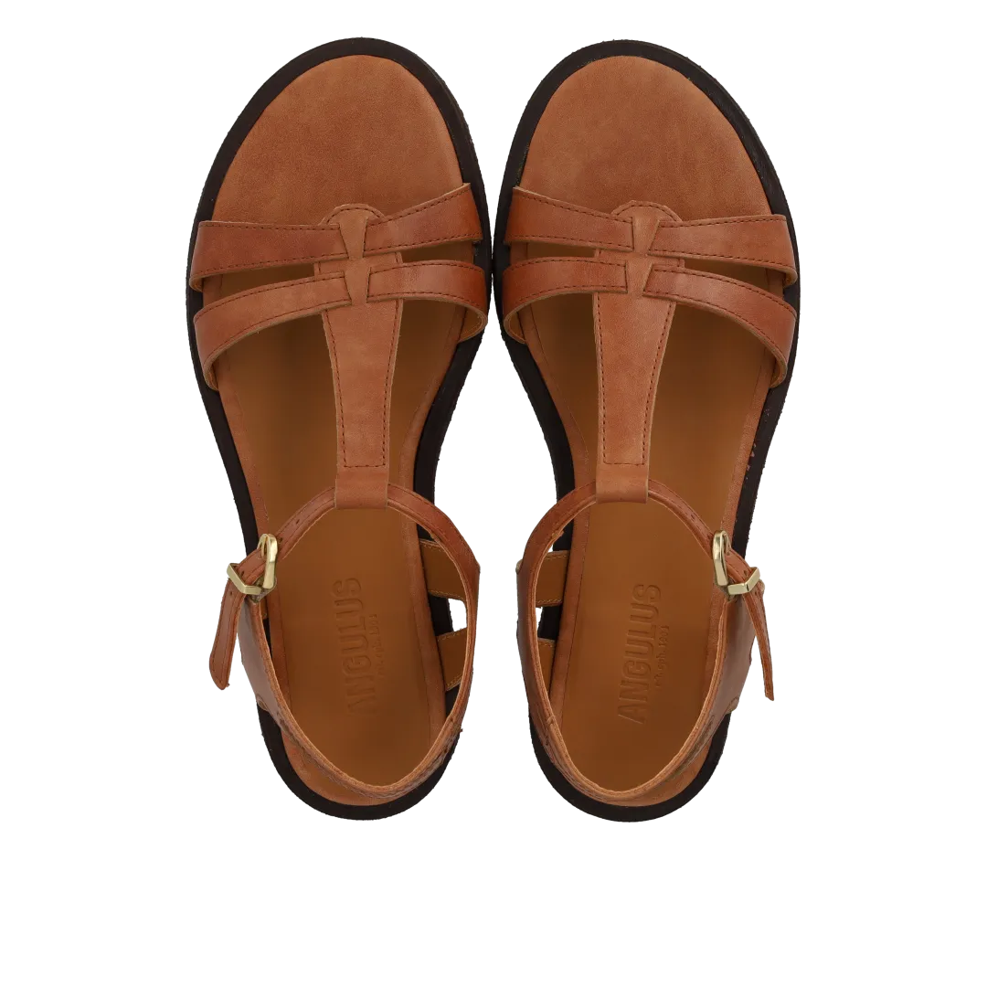Angulus Klassisk Remsandal sandaler str 36-42 læder