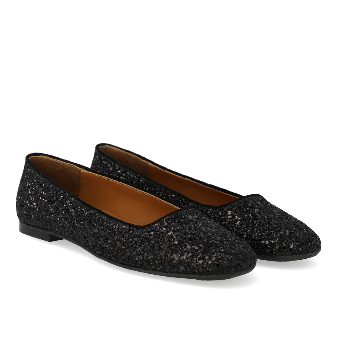 Angulus Ballerina glitter funklende sølv