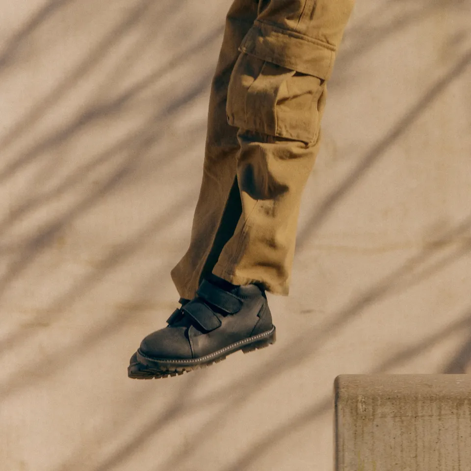 Angulus TEX high-top børnesneaker i læder