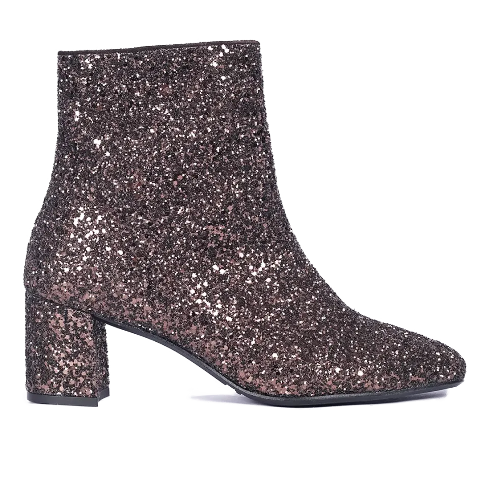 Angulus Glitterstøvlet damestøvle 6 cm hæl
