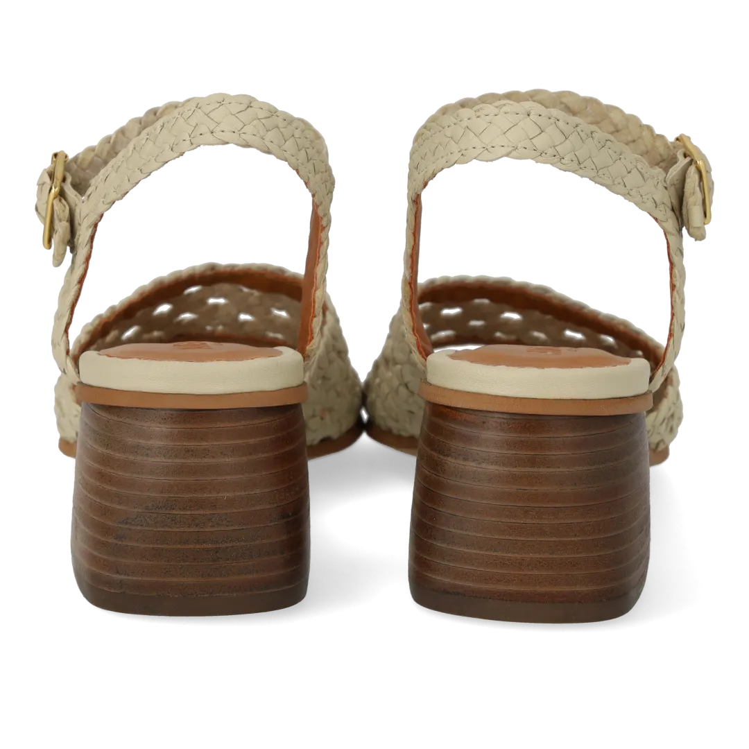 Angulus Haandflettet sandal damesandal 5 cm heel