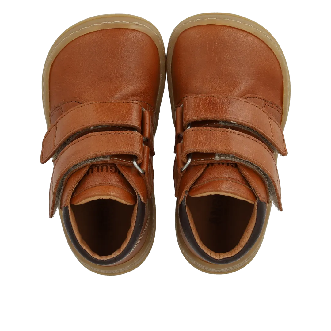 Angulus Begynder mid-cut sneaker børnesko læder rummelig