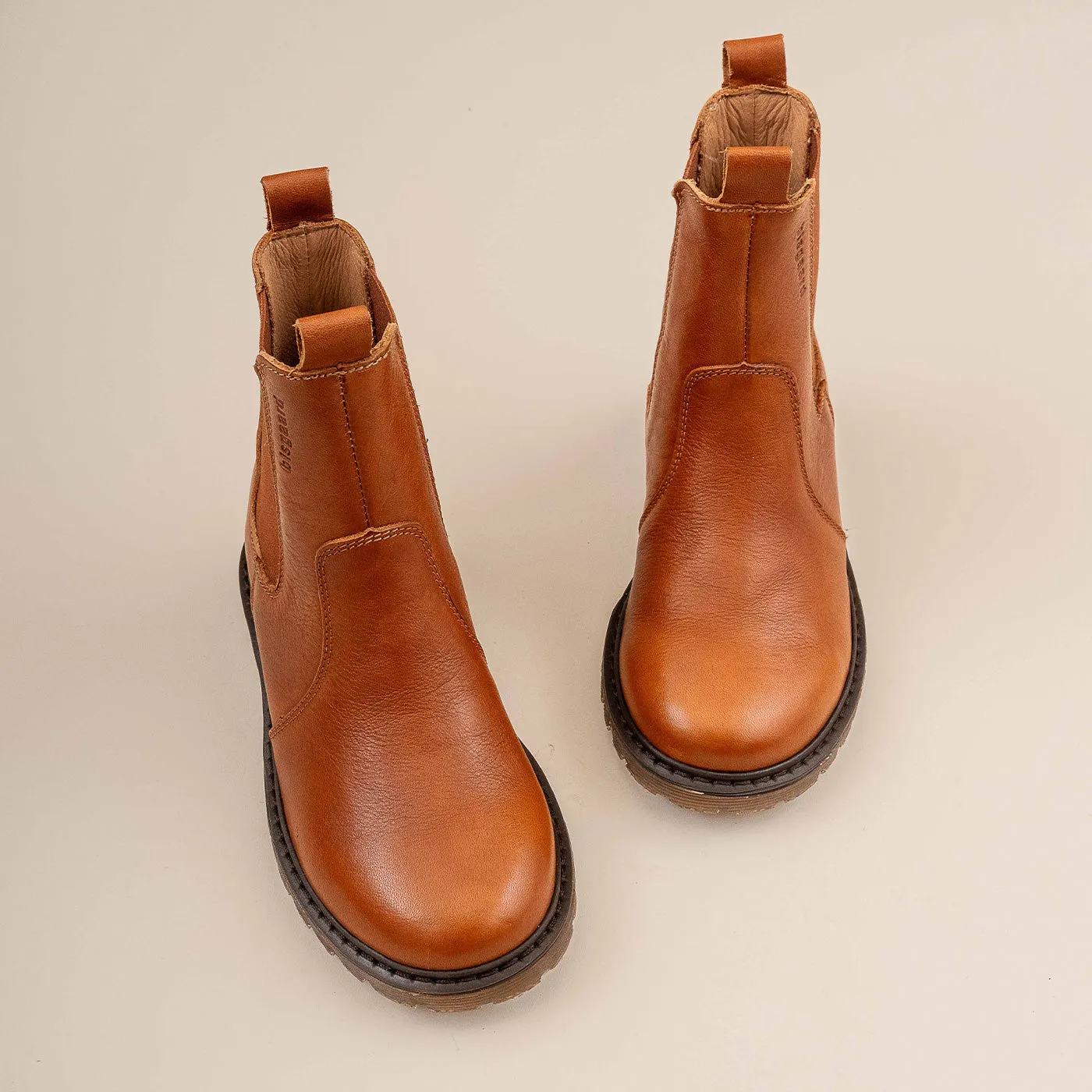 Bisgaard Neel chelsea-støvle cognac læder