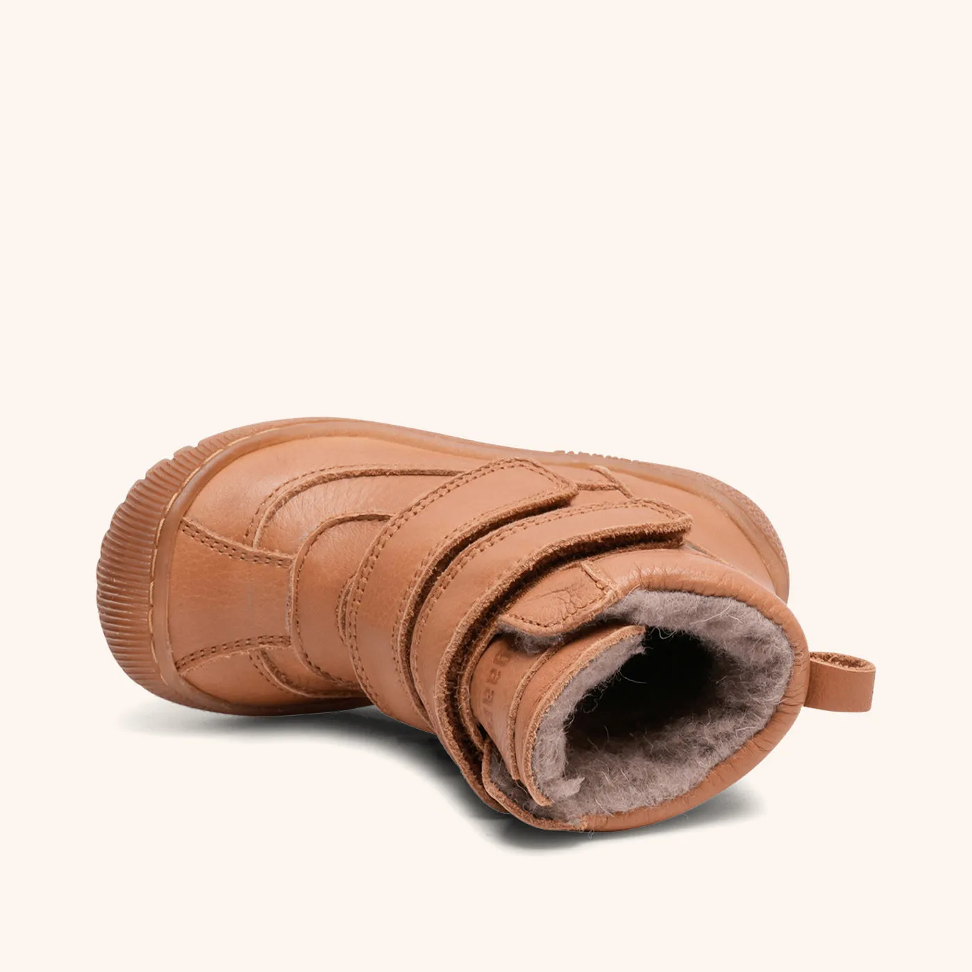 Bisgaard Ellis Tex vinterstøvle cognac uldfoer