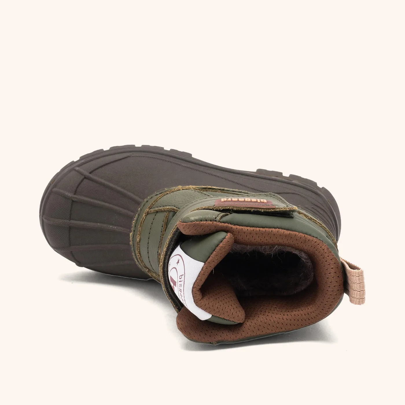 Bisgaard Pixie vinterstøvle khaki med uldfor