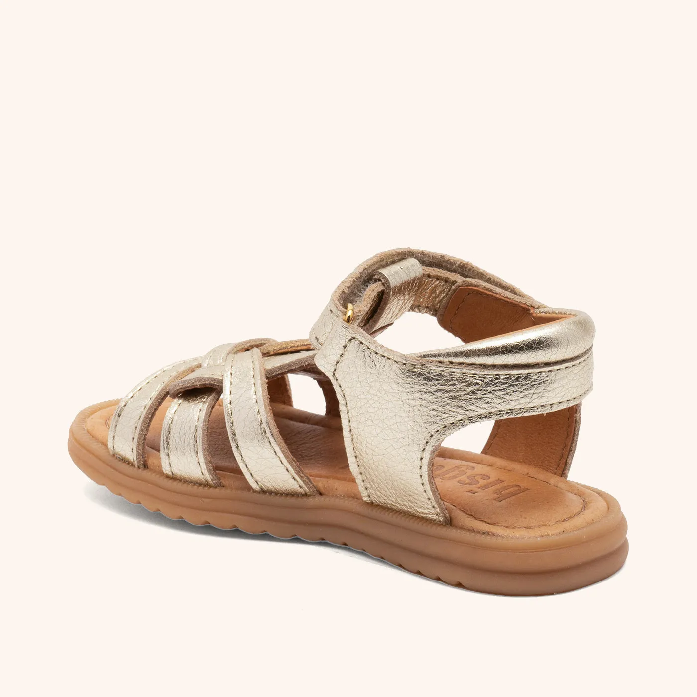 Bisgaard Felicia sandal gold læder åben