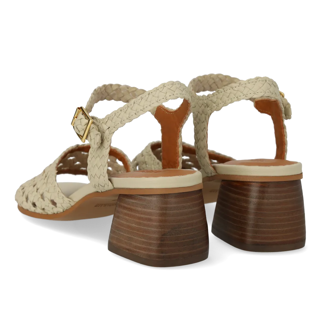 Angulus Haandflettet sandal damesandal 5 cm heel