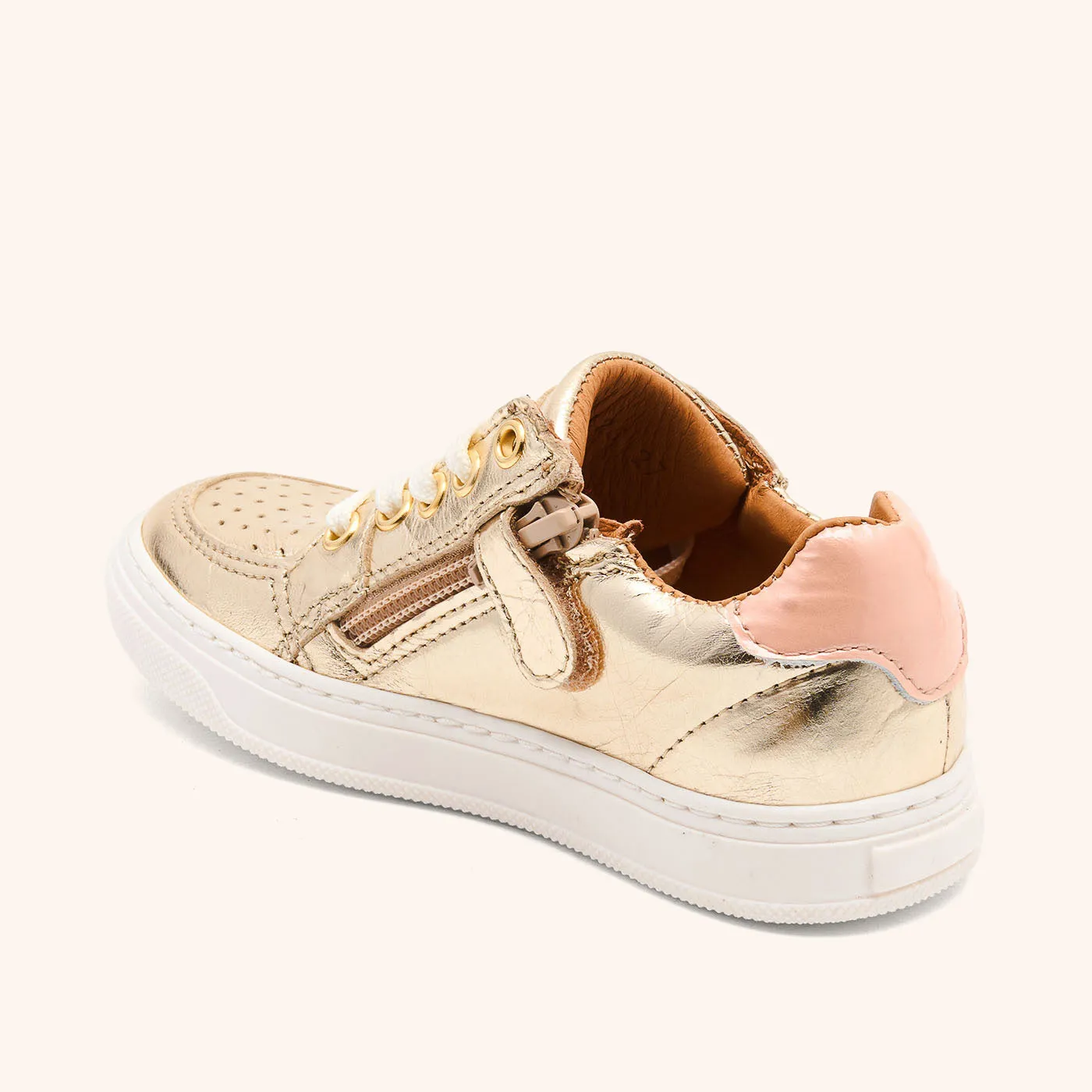 Bisgaard Colin sneaker gold blødt læder