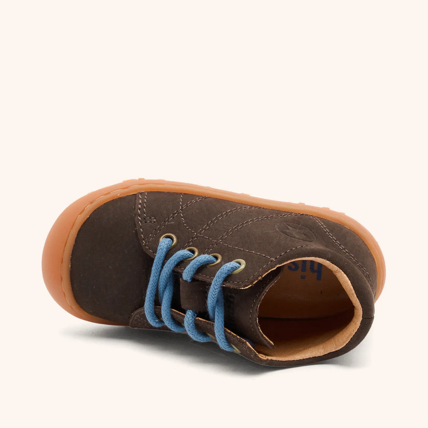 Bisgaard Hale L begyndersko dark brown blød lær