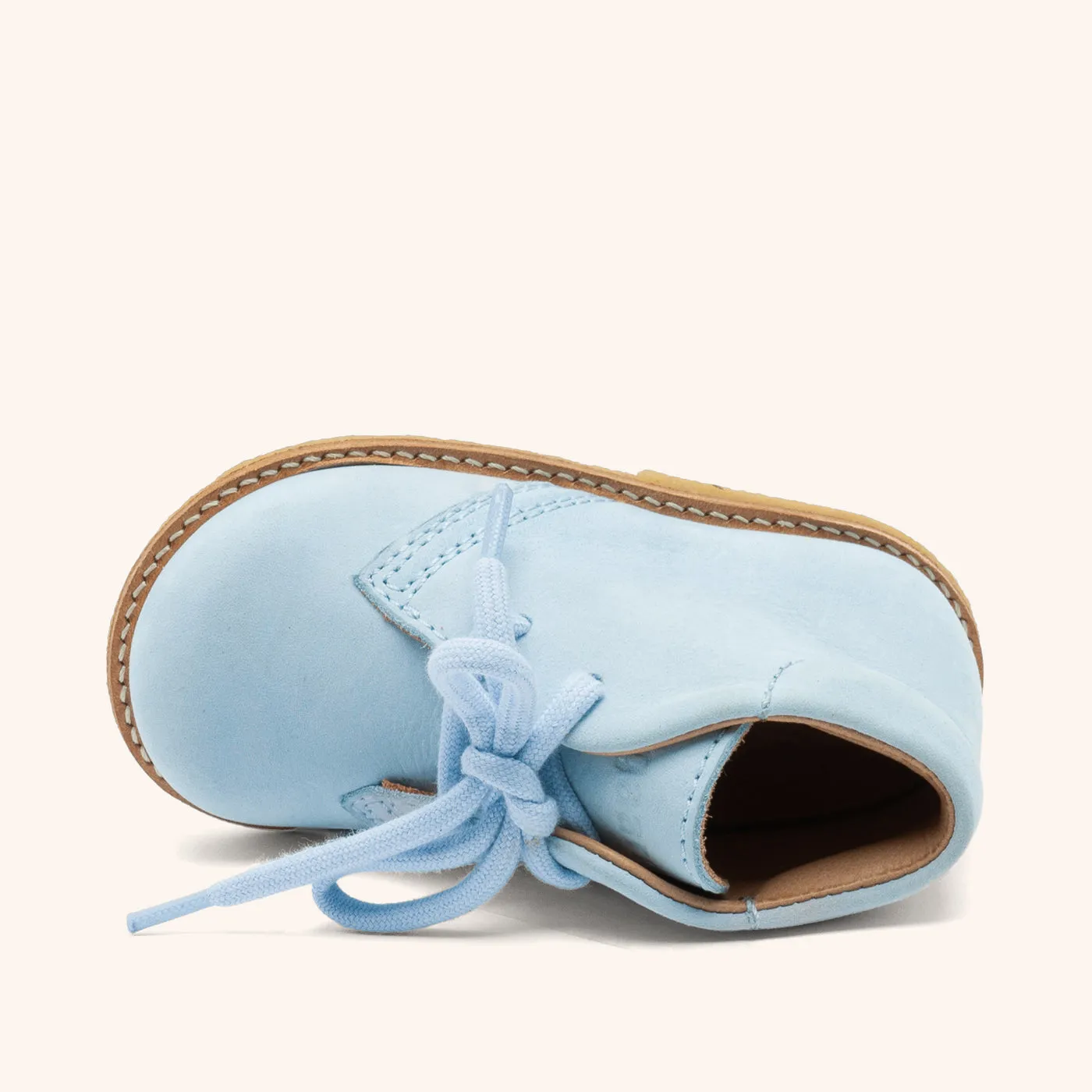 Bisgaard Tue L babysko ice blue læderfoer