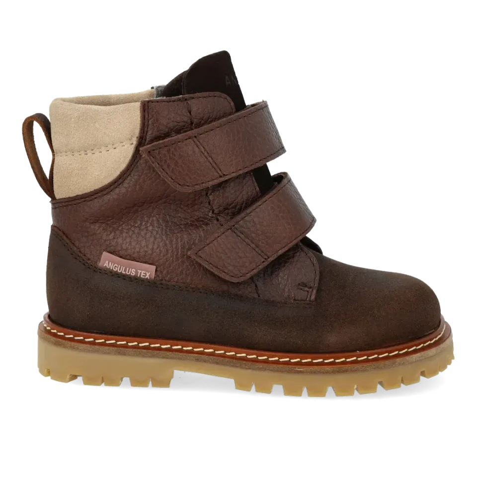 Angulus TEX vinterstøvle velcro merino slidstærk