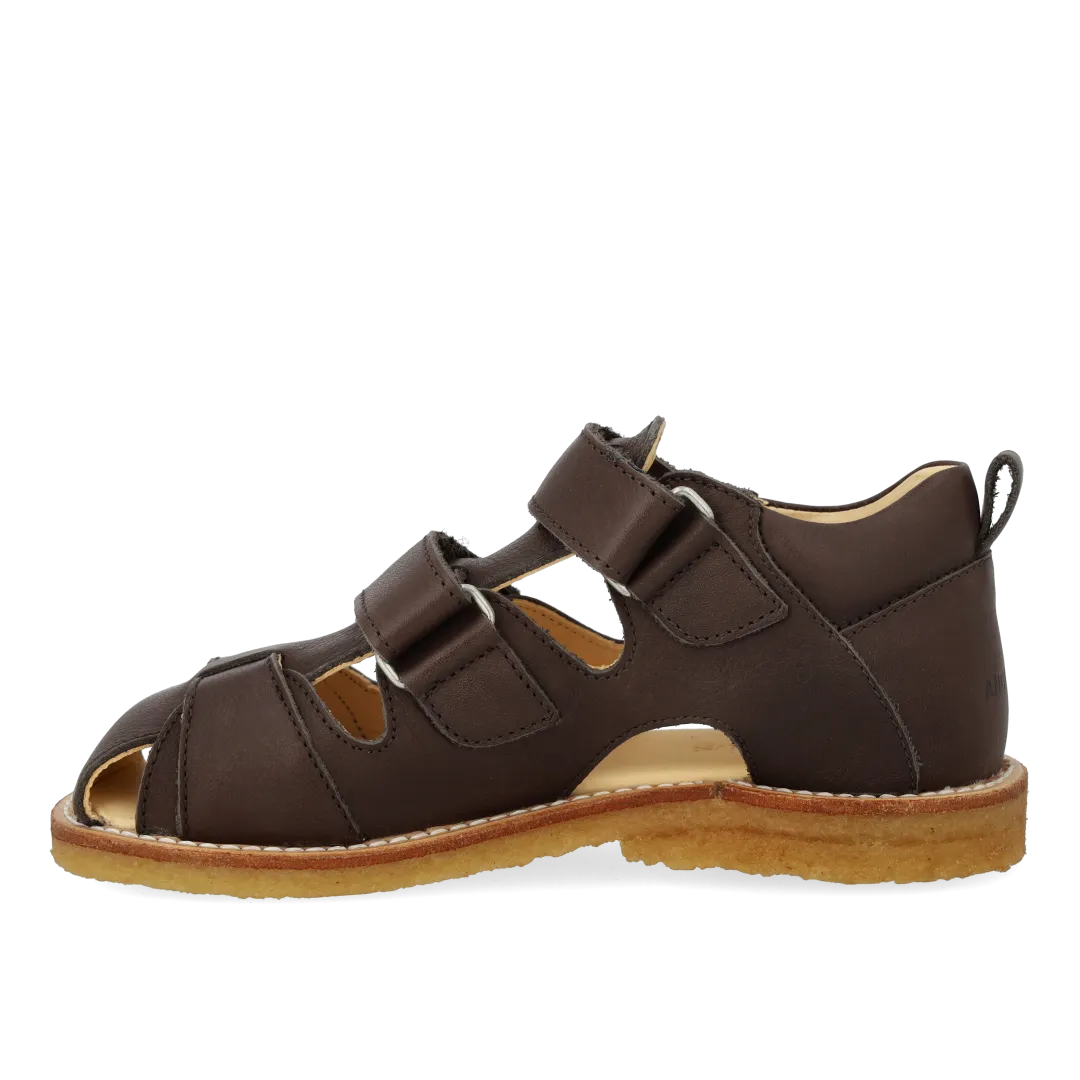 Angulus Sandal velcro lukket tå læder rummelig