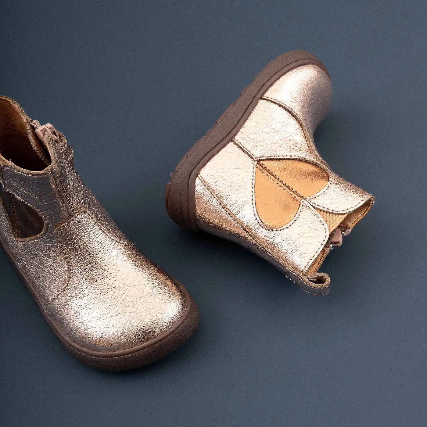 Bisgaard Barefoot Runa barfodsstøvle rose gold