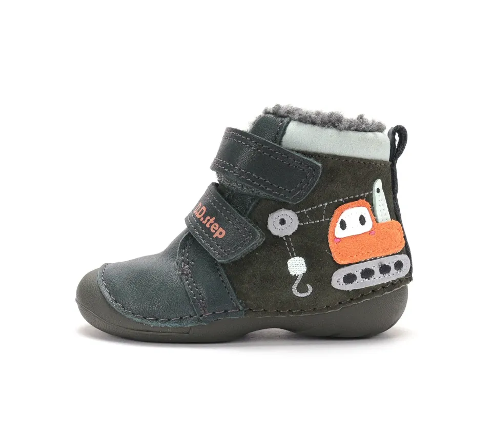 DD Step W015-62928A vinterstøvler baby første skridt