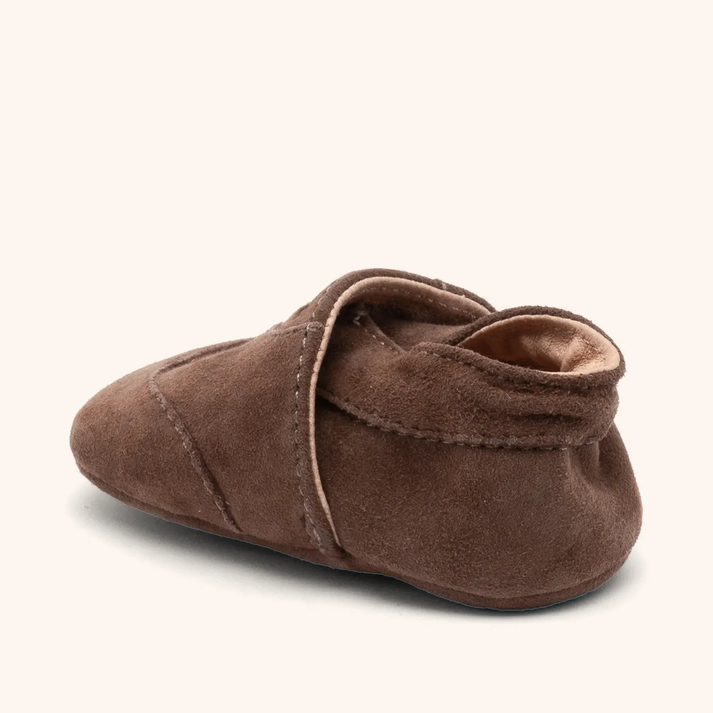 Bisgaard Newborn kravlesko chocolate ruskind