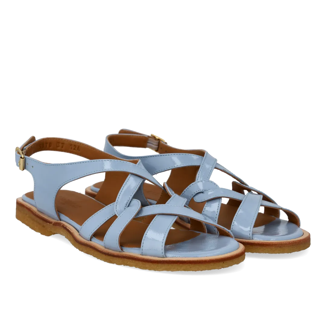 Angulus Sandal med remdetaljer lædersandal