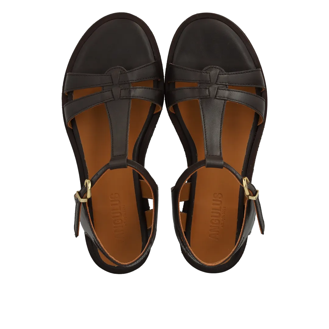 Angulus Klassisk remsandal sandal læder