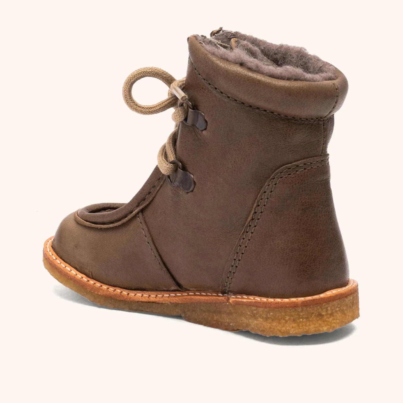 Bisgaard Flor L Tex vinterstøvle khaki læder