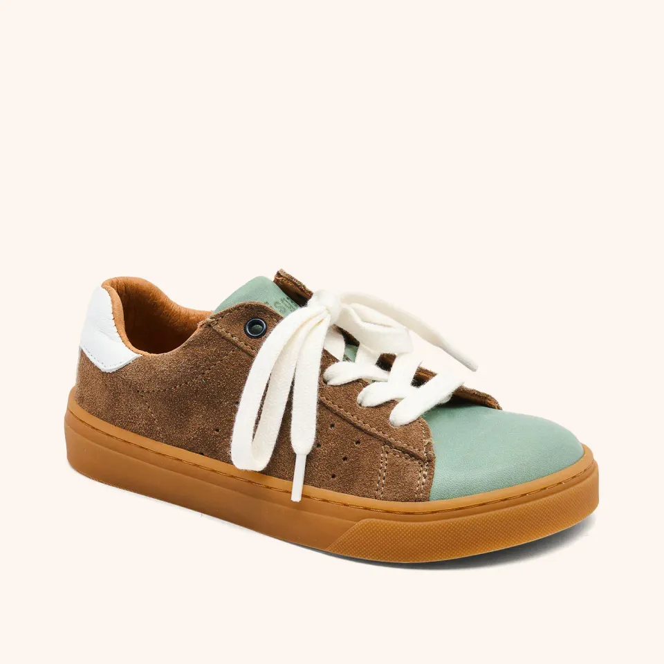 Bisgaard Barefoot Raymond sneaker sage læder