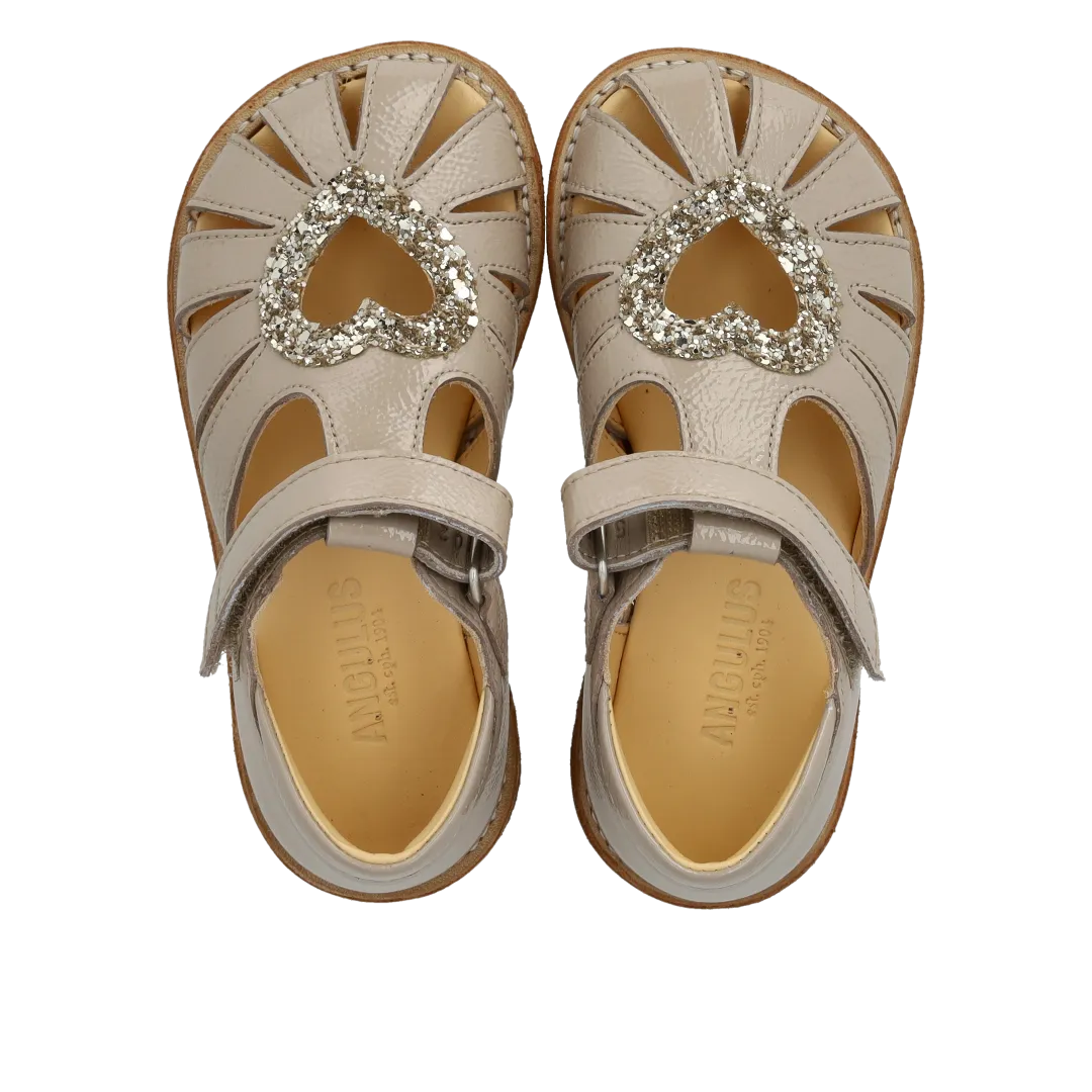 Angulus Hjertesandal glitter rummelig børn