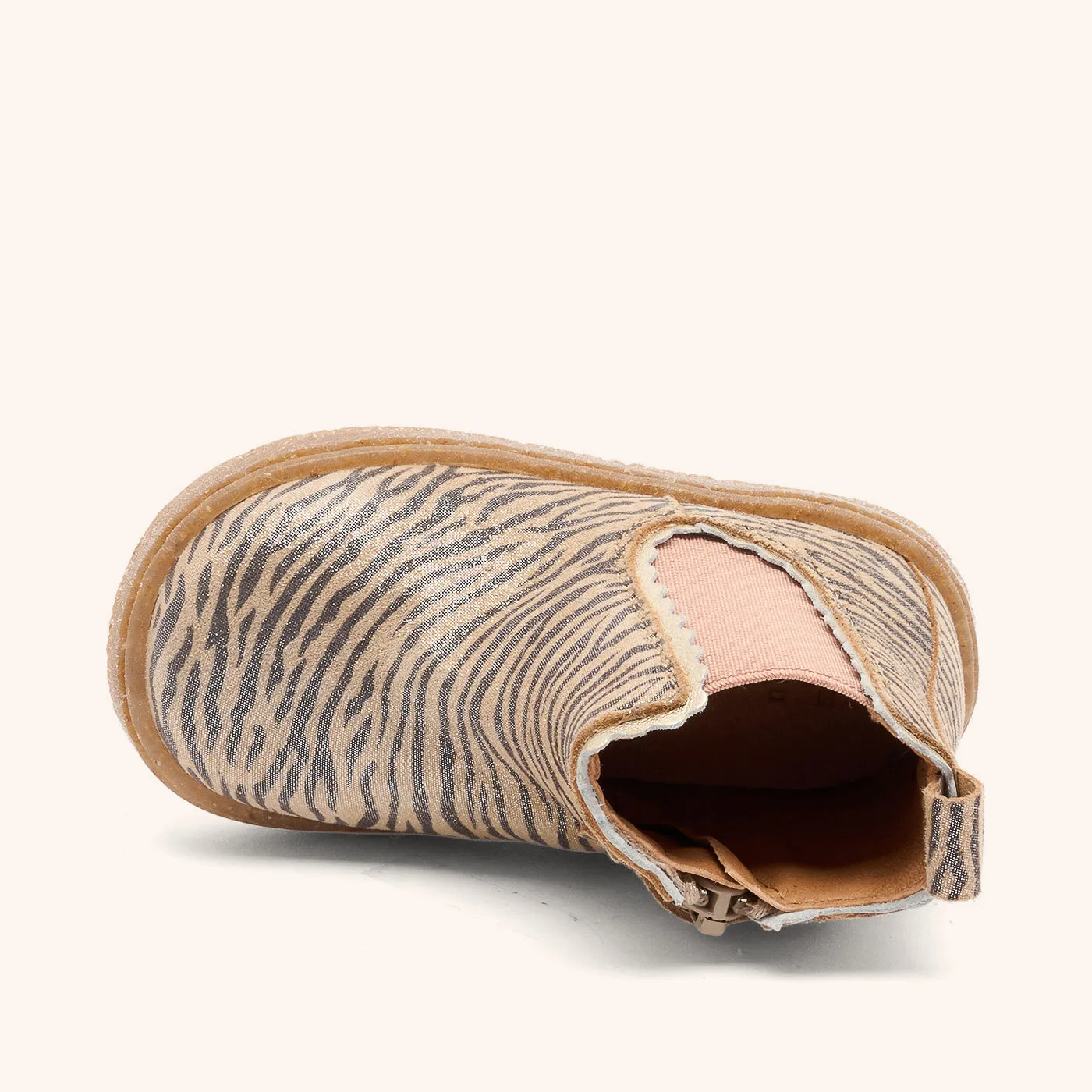 Bisgaard Siggi begyndersko zebra glitter guld