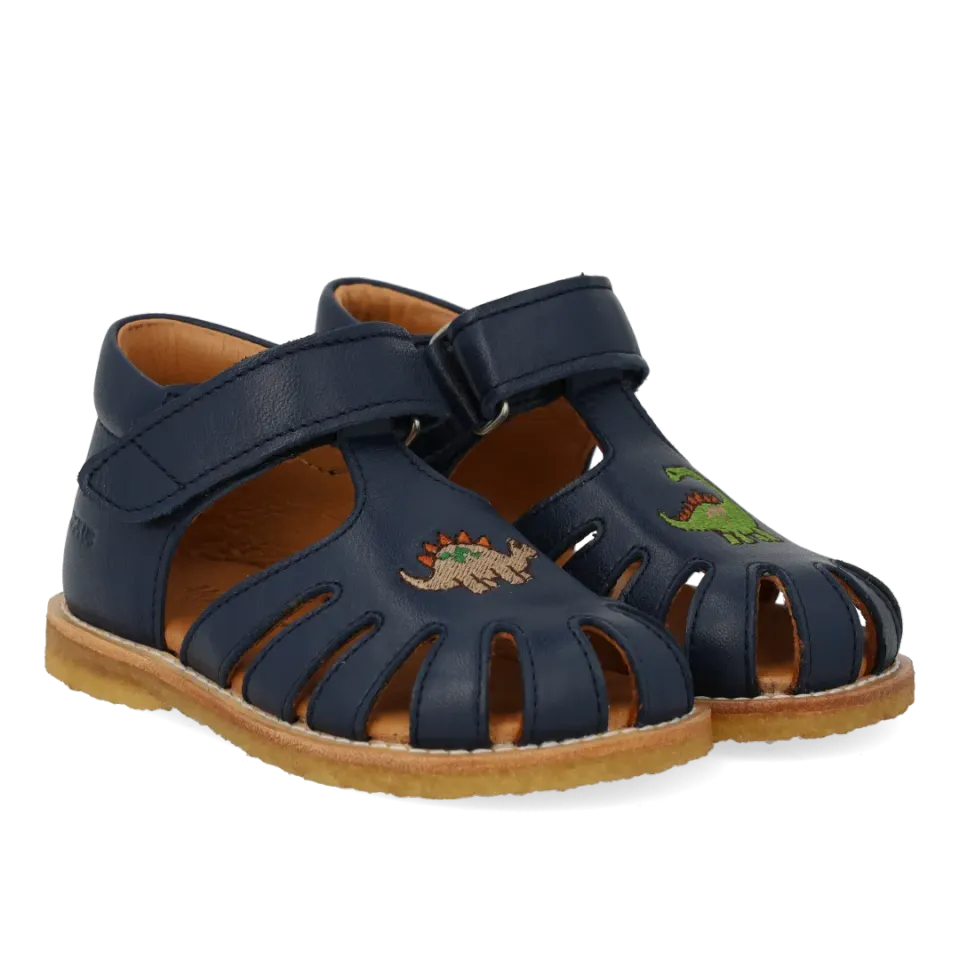 Angulus Sandal med dinobroderi begyndersandal
