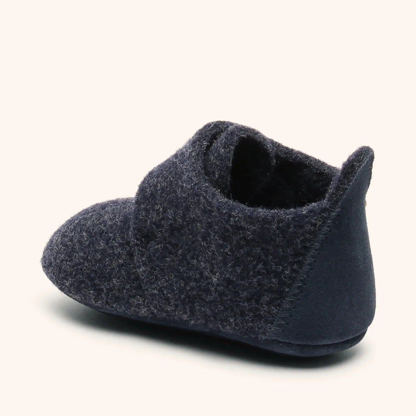 Bisgaard Baby Wool hjemmesko blå i uld