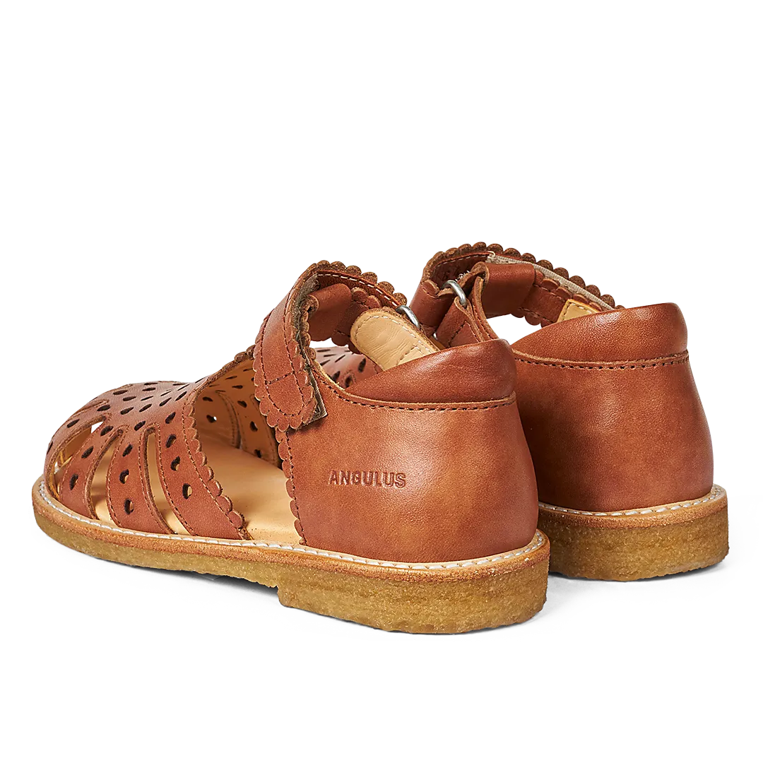 Angulus Sandal med mini-hjerter børnesandal velcro