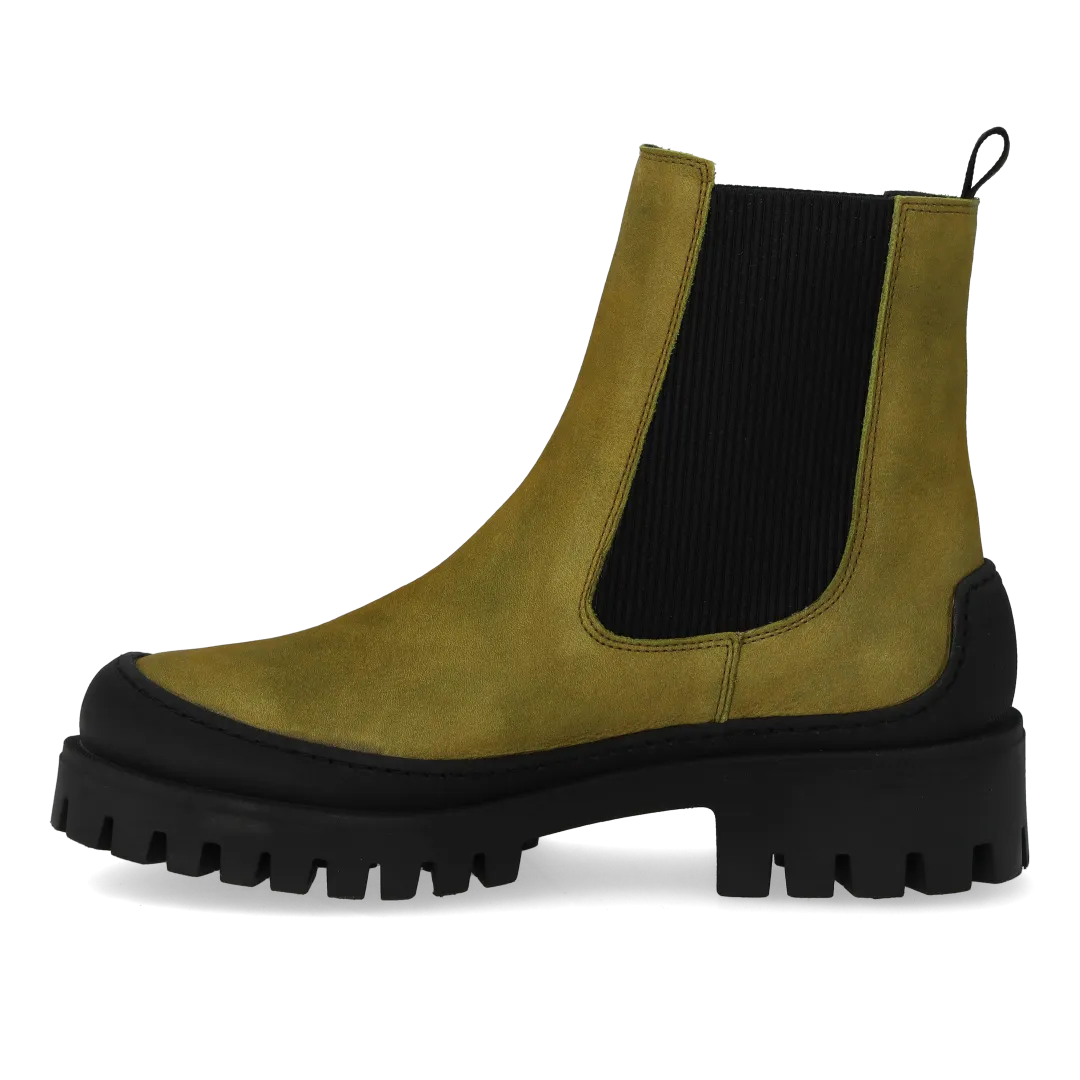 Angulus Chelsea støvle dame nubuck chunky sål