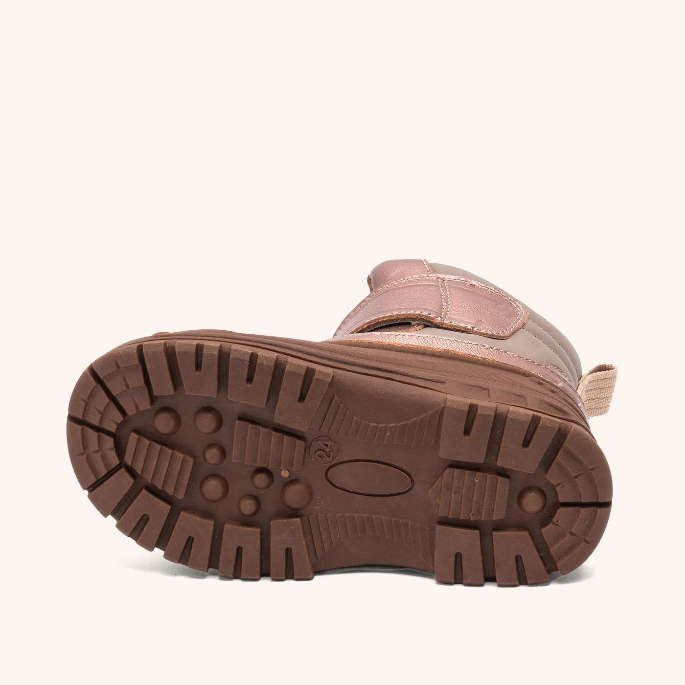 Bisgaard Pixie vinterstøvle rose gold uld