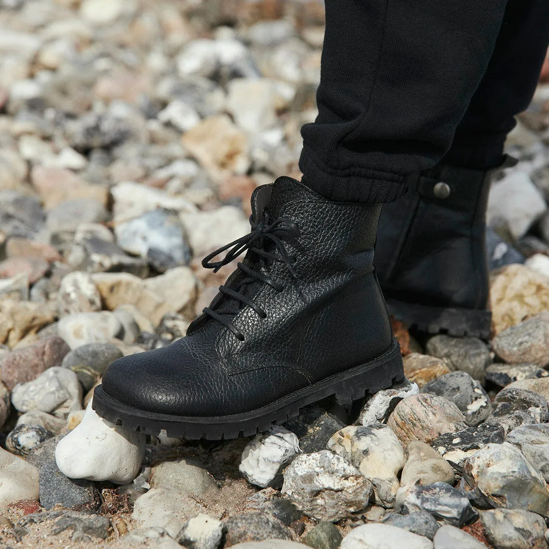 Angulus Snørestøvle tracksål lynlås børn
