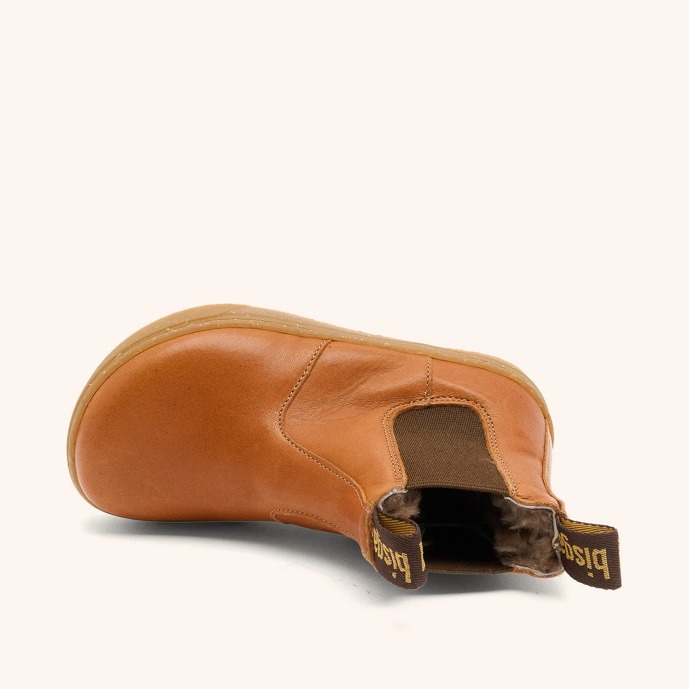 Bisgaard Barefoot Ene Lamb chelsea-støvle cognac