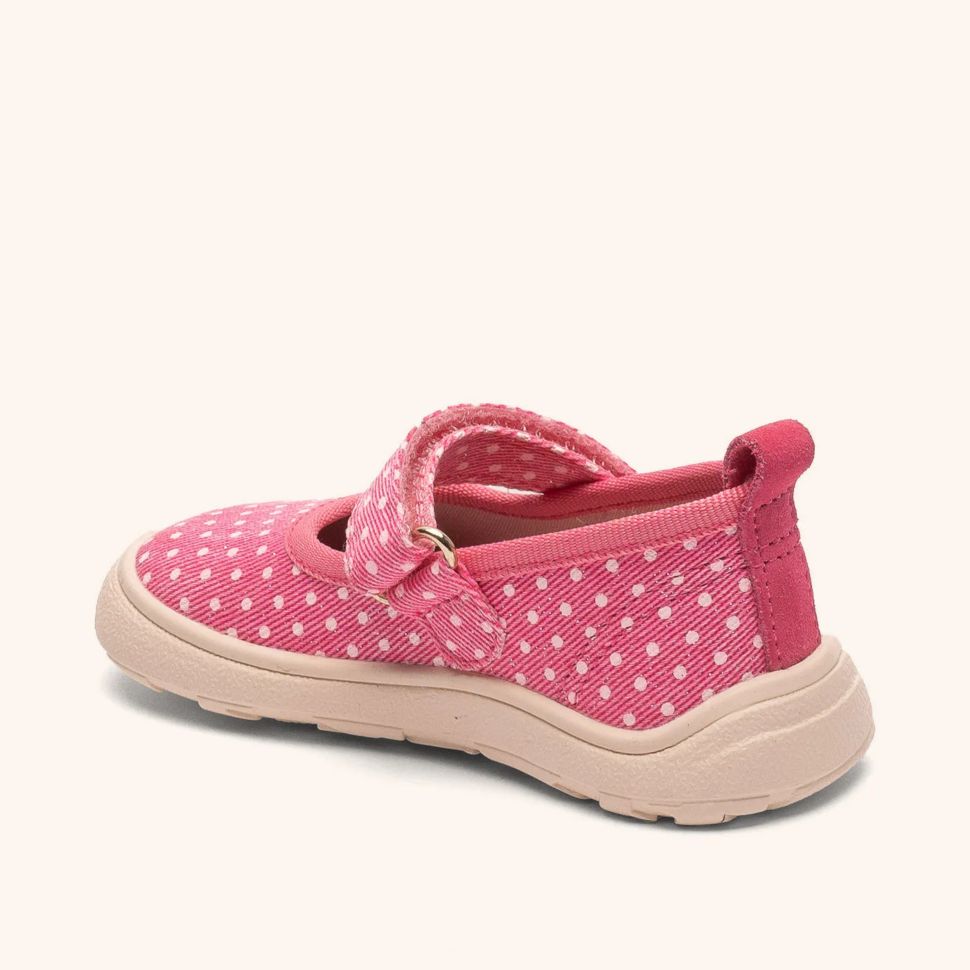 Bisgaard Barefoot Ballet hjemmesko rose dots