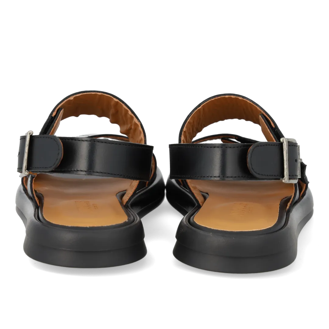 Angulus Sandal velcro lædersandal til dame