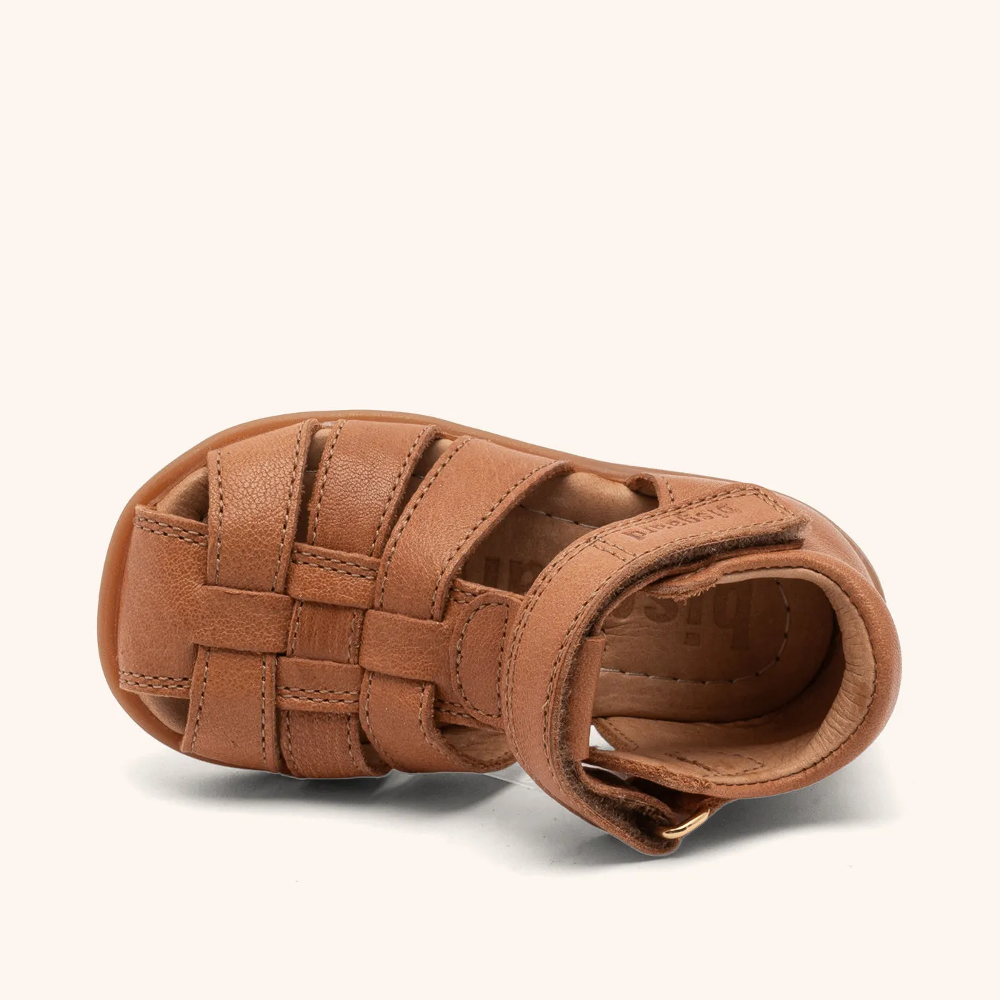 Bisgaard Carly sandal cognac - lukket læder