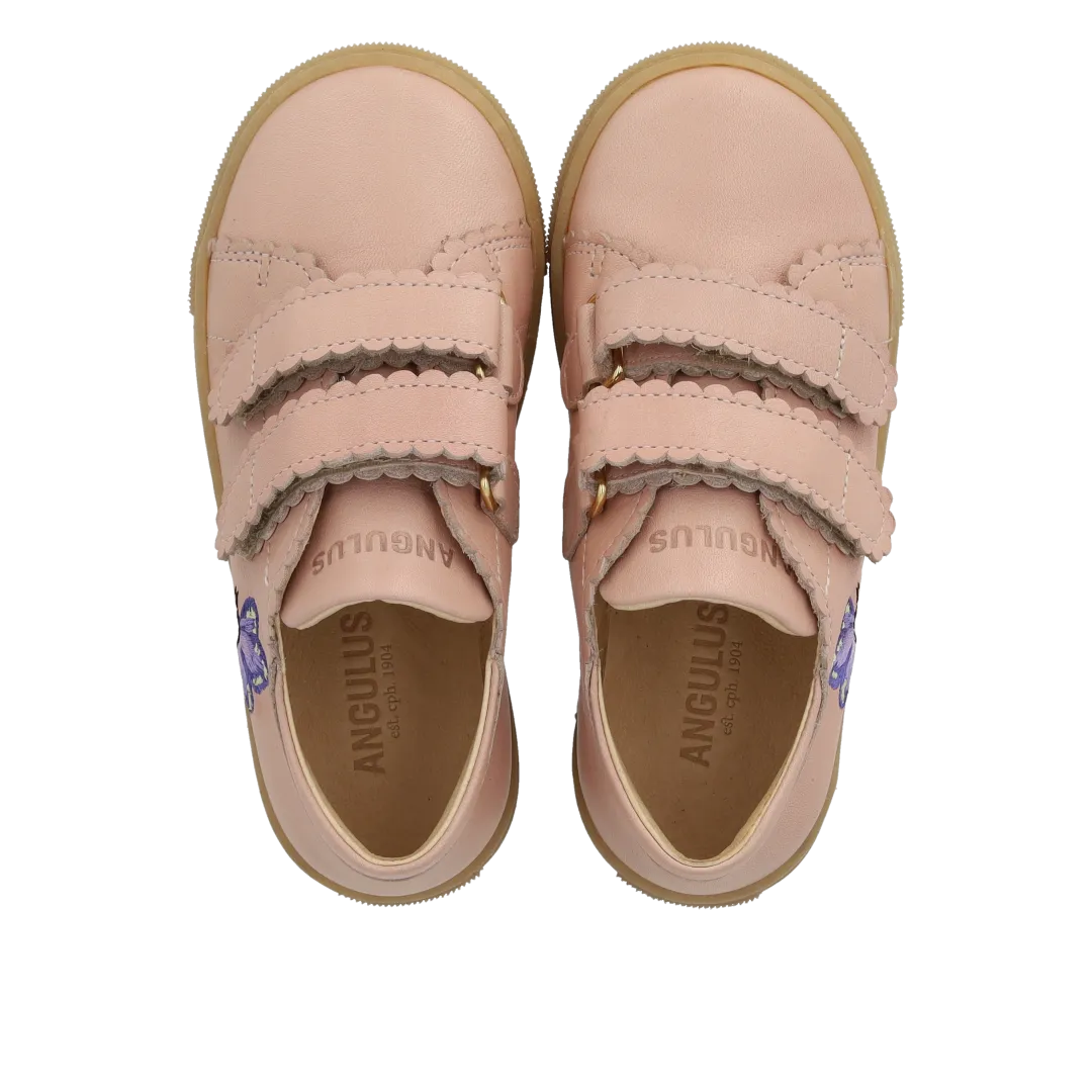Angulus Sneaker med sommerfugl børnesneaker læder